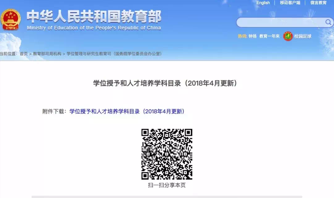 重磅！教育部更新学科目录了！这些变化你不得不知！